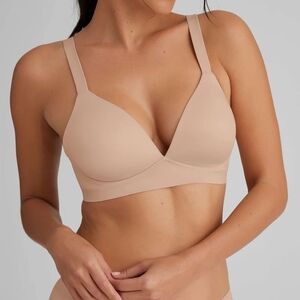 Tommy John Ultimate Comfort T-Shirt Bra Size XLARGE Beige Tan Wireless Worn Once